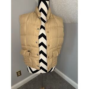 Vintage Miller Outerwear Denver Colorado Snap Vest Vintage Puffer Khaki Sz Med